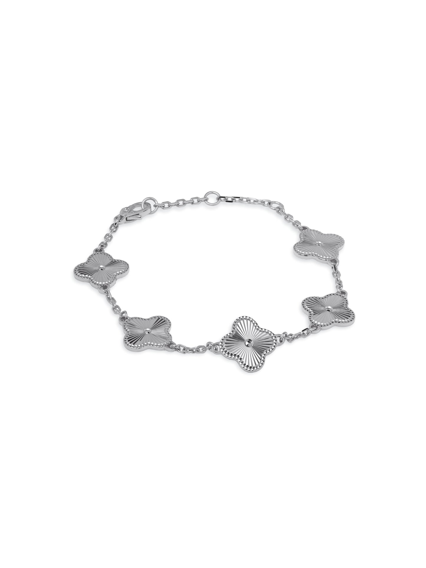 Bracelet with LV Star (Rhodium)