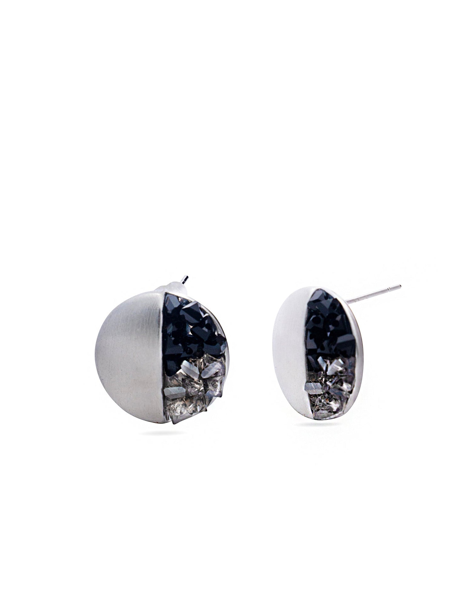 Metallic Crystal Earrings