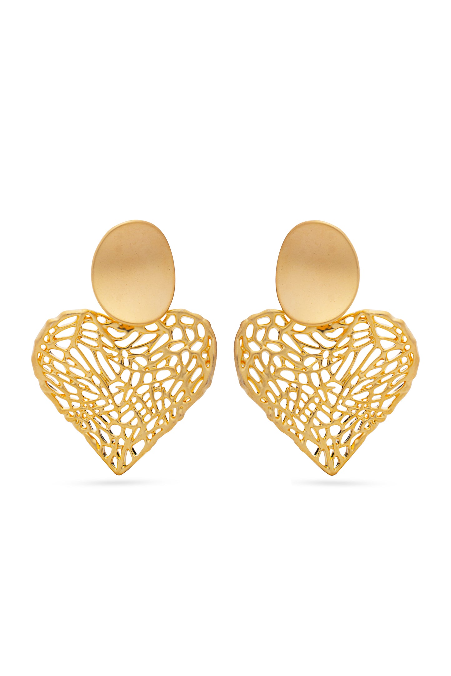 Golden Heart Earrings