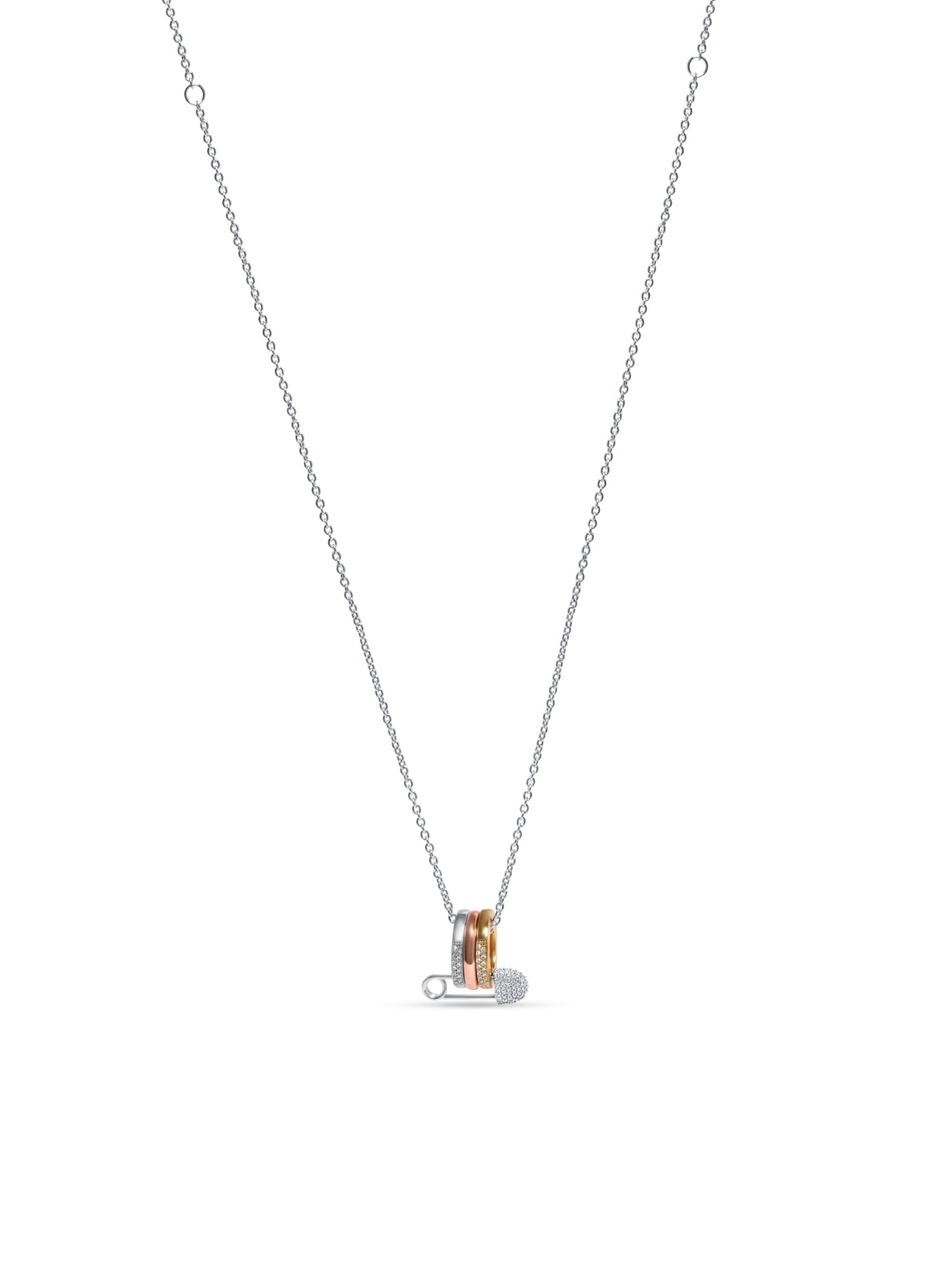 Interlace Triple Ring in Pin Pendant