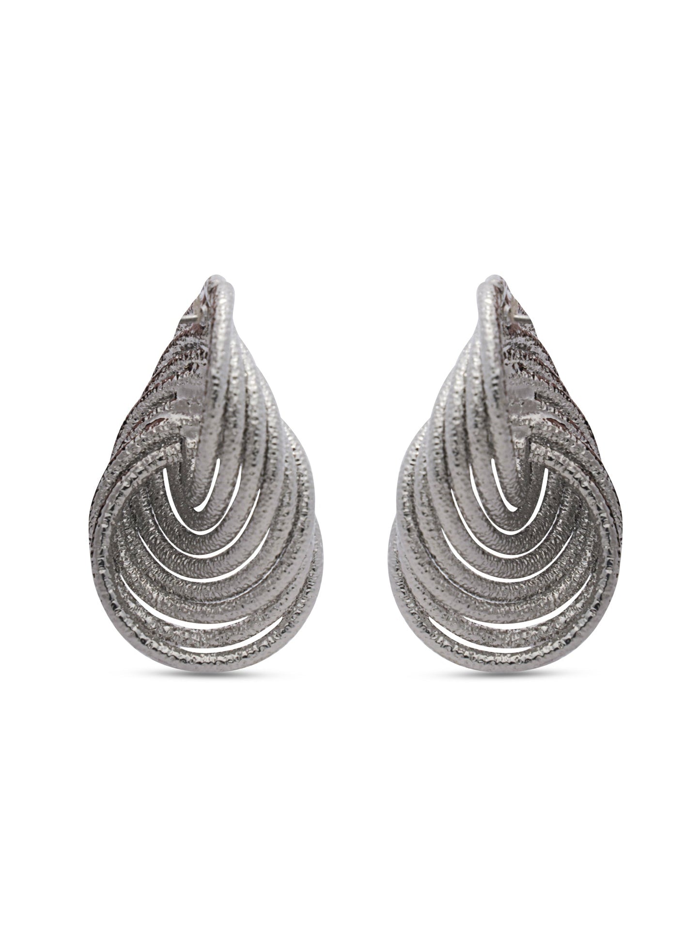 Silver Knotted Earrings