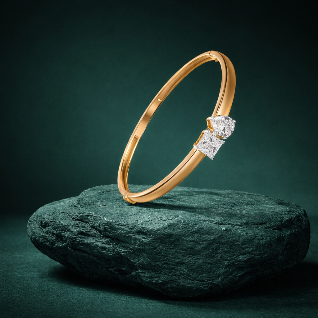 925 Sterling Silver Swarovski Twin Bracelet