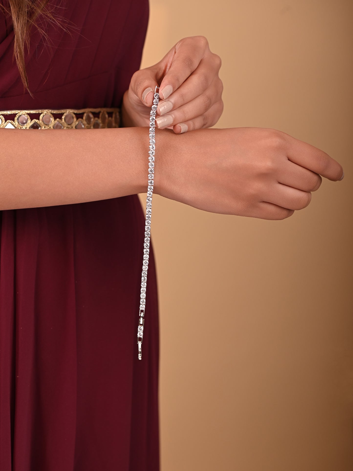 Zircon SerenityTennis Wristlets- Adjustable