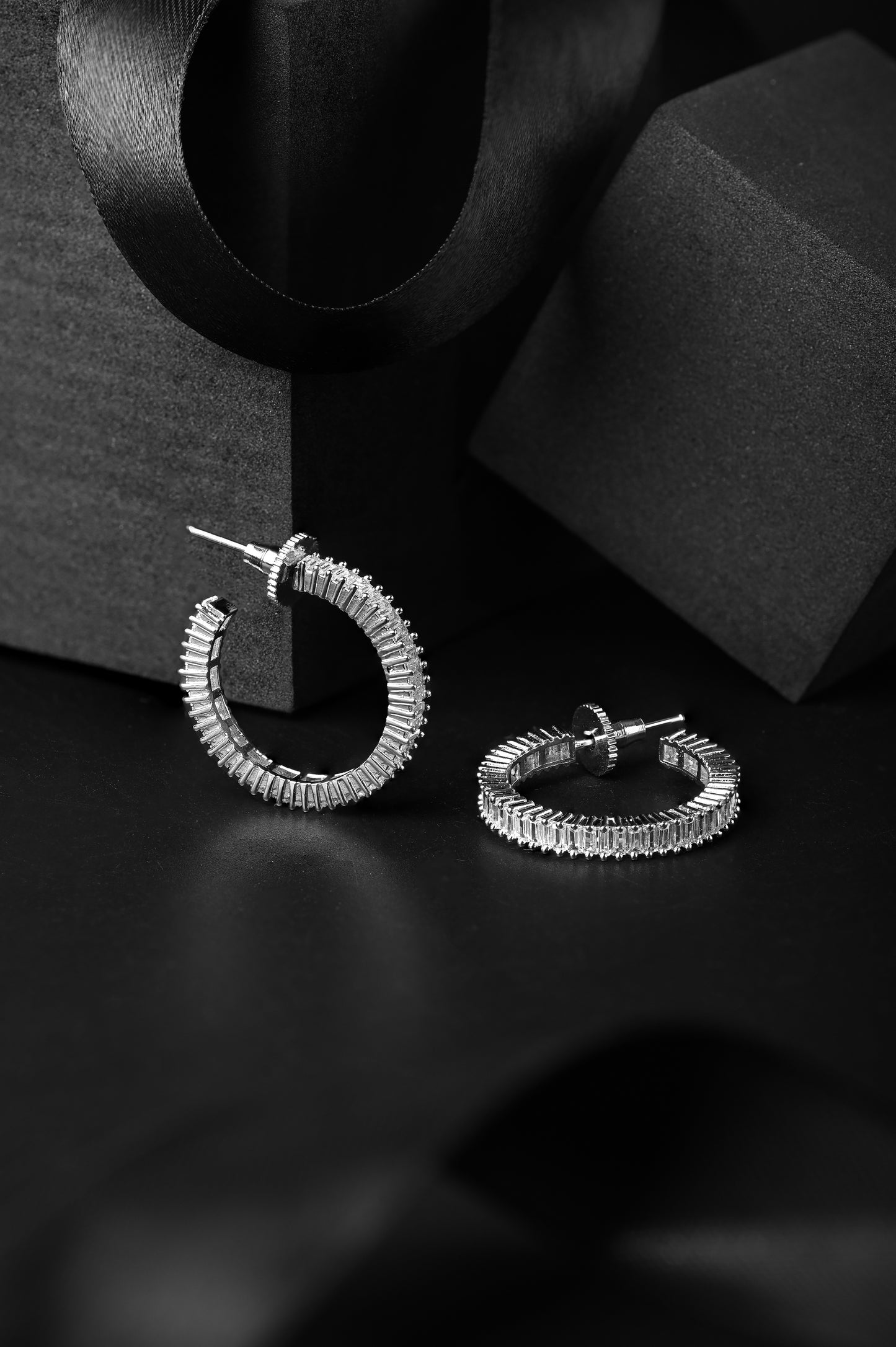 Luxe Zircon Hoops