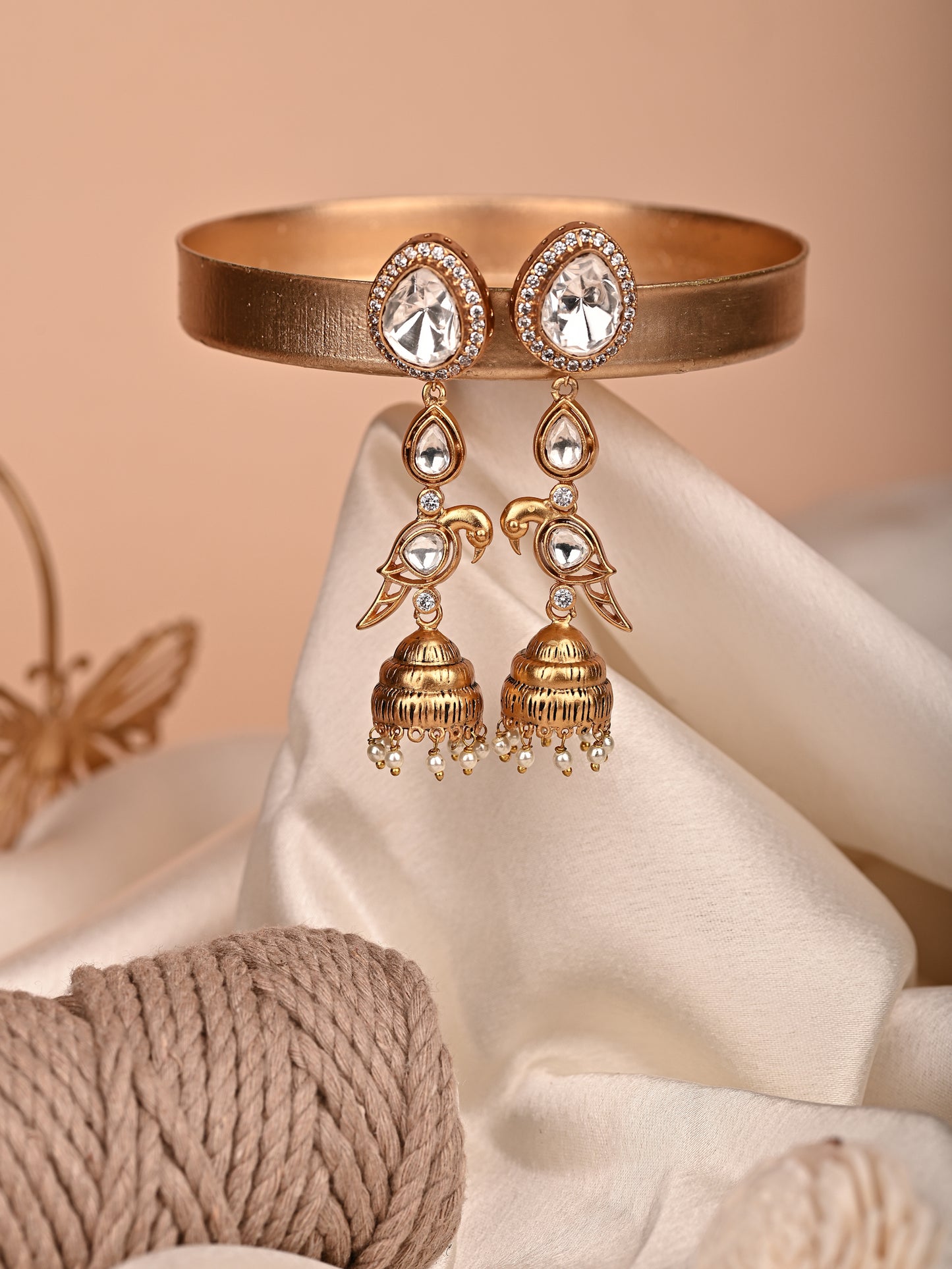 Fusion Polki Earrings
