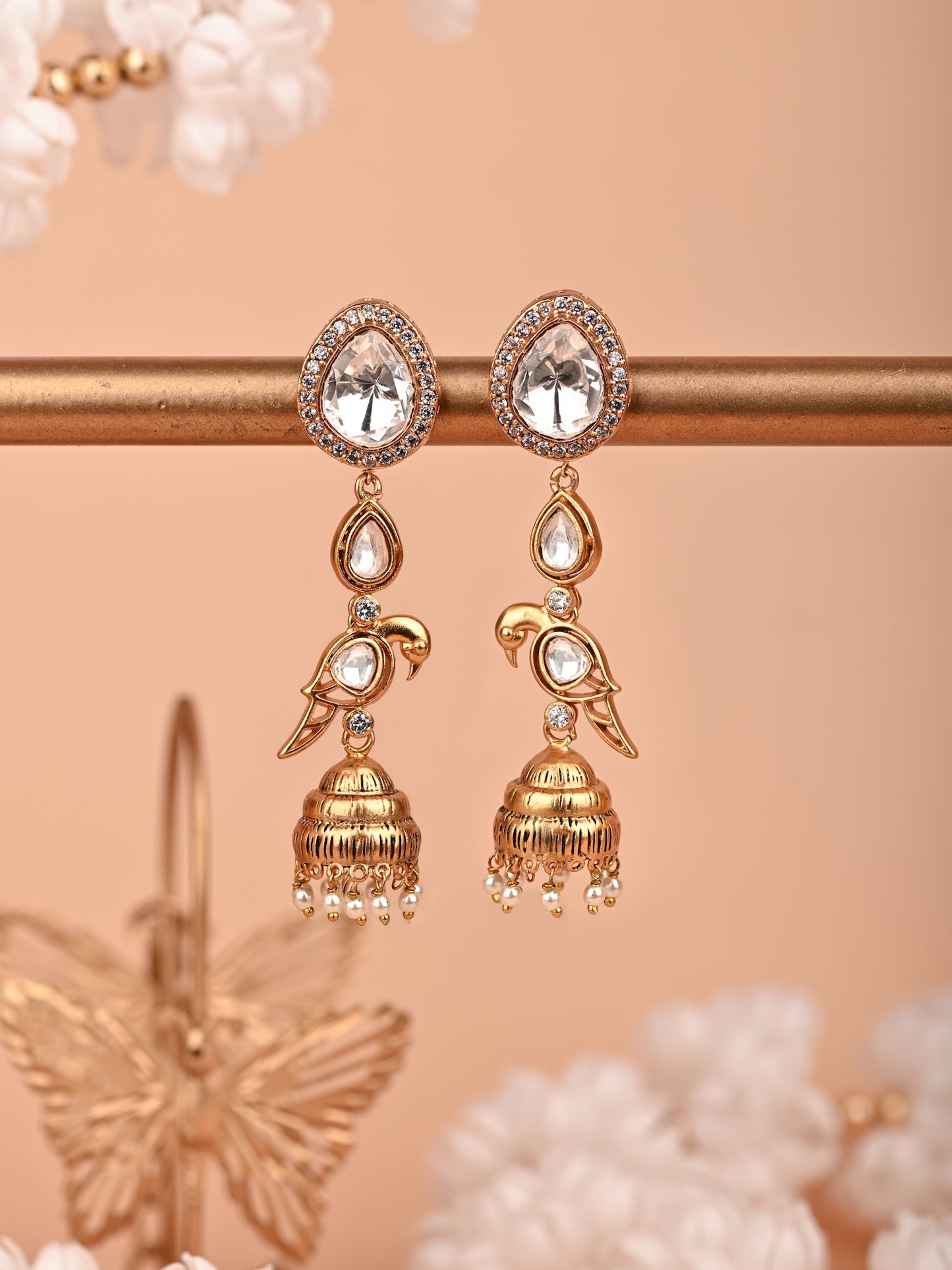 Fusion Polki Earrings