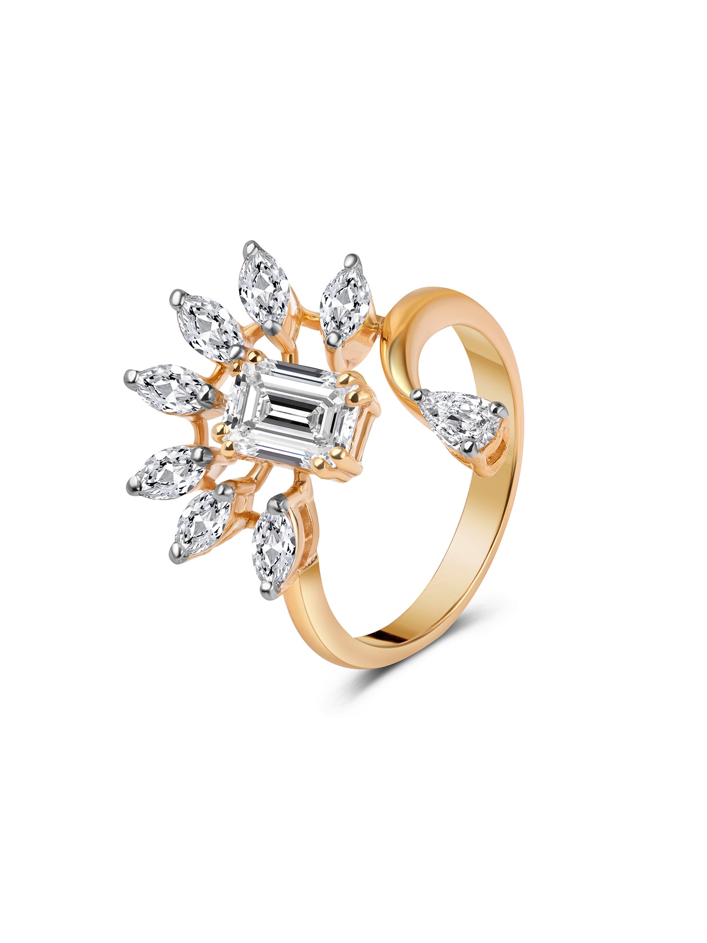 Swarovski Multi Shape Cocktail Ring
