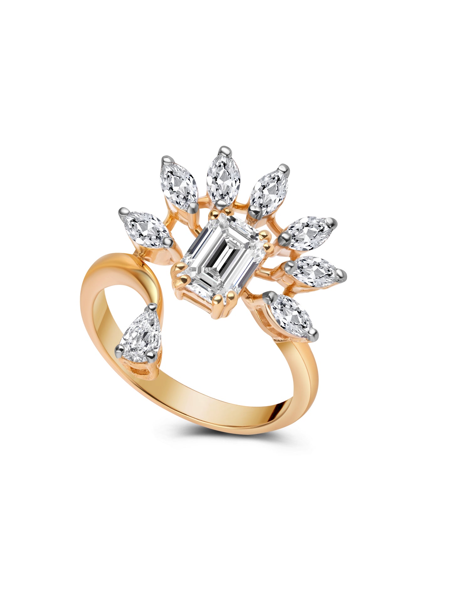 Swarovski Multi Shape Cocktail Ring