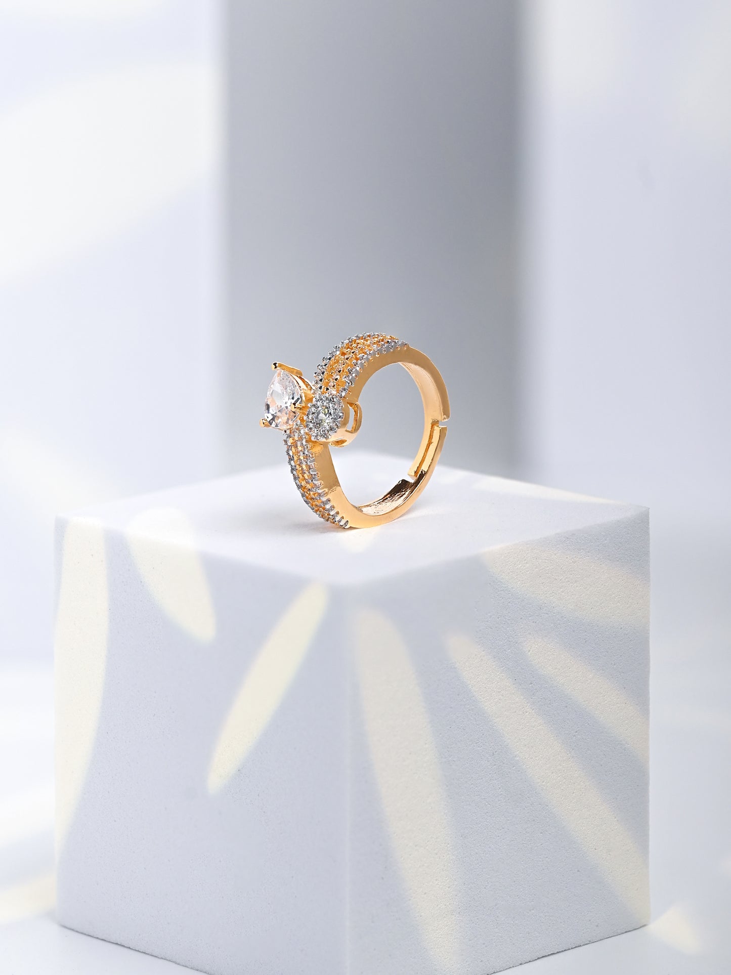 Zircon Diamond Ring