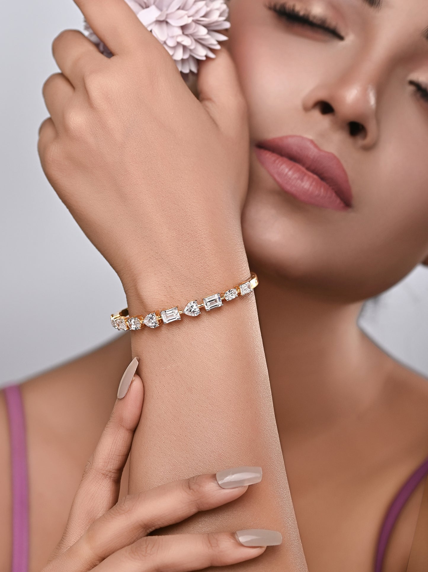 Swarovski Multi Shape Openable Bracelet