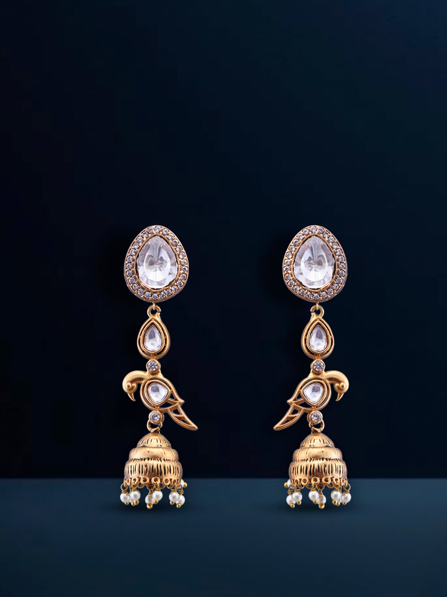 Fusion Polki Earrings