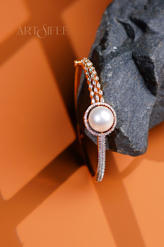 Diamond & Pearl Zircon Bracelet