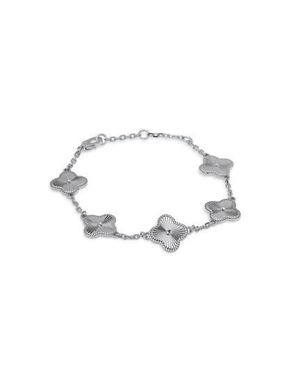Bracelet with LV Star (Rhodium)