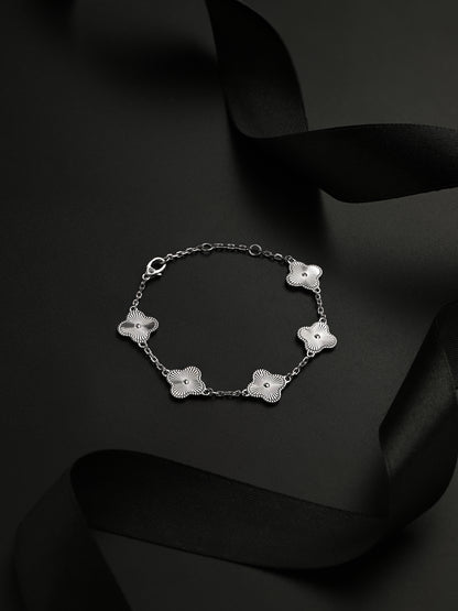 Bracelet with LV Star (Rhodium)