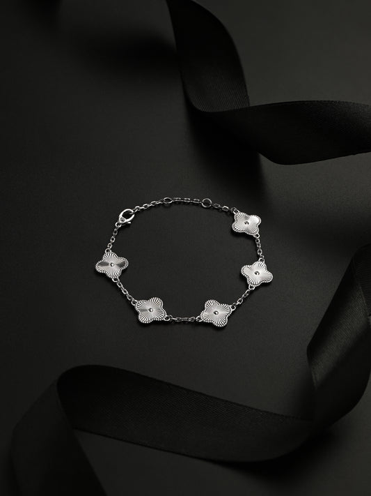 Bracelet with LV Star (Rhodium)