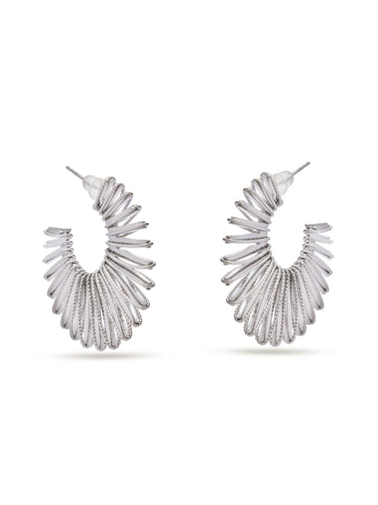 Silver Rays Earrings