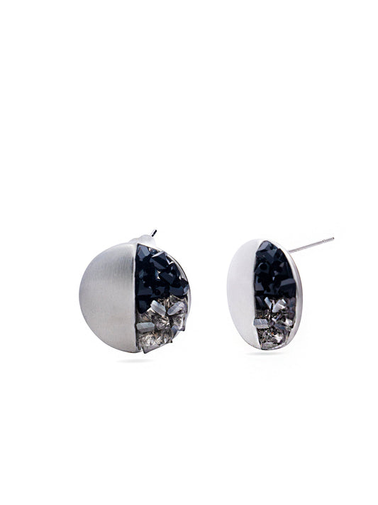 Metallic Crystal Earrings