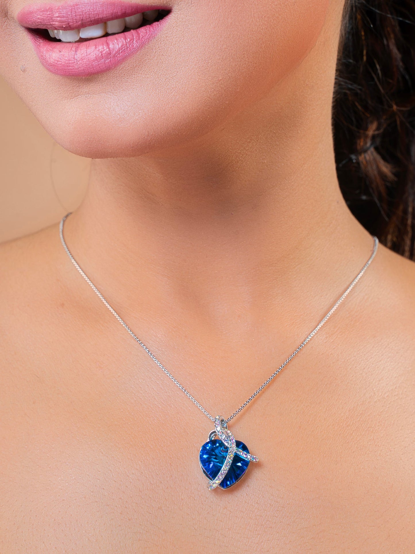 Titanic Swarovski Crystal Pendant - Blue