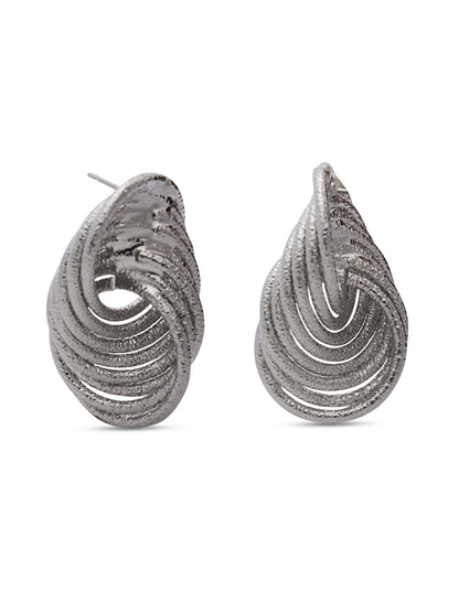 Silver Knotted Earrings