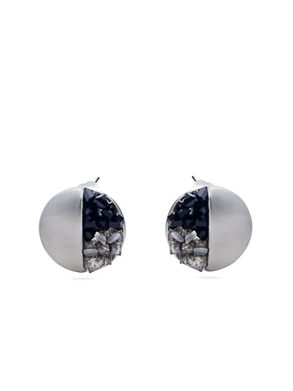 Metallic Crystal Earrings