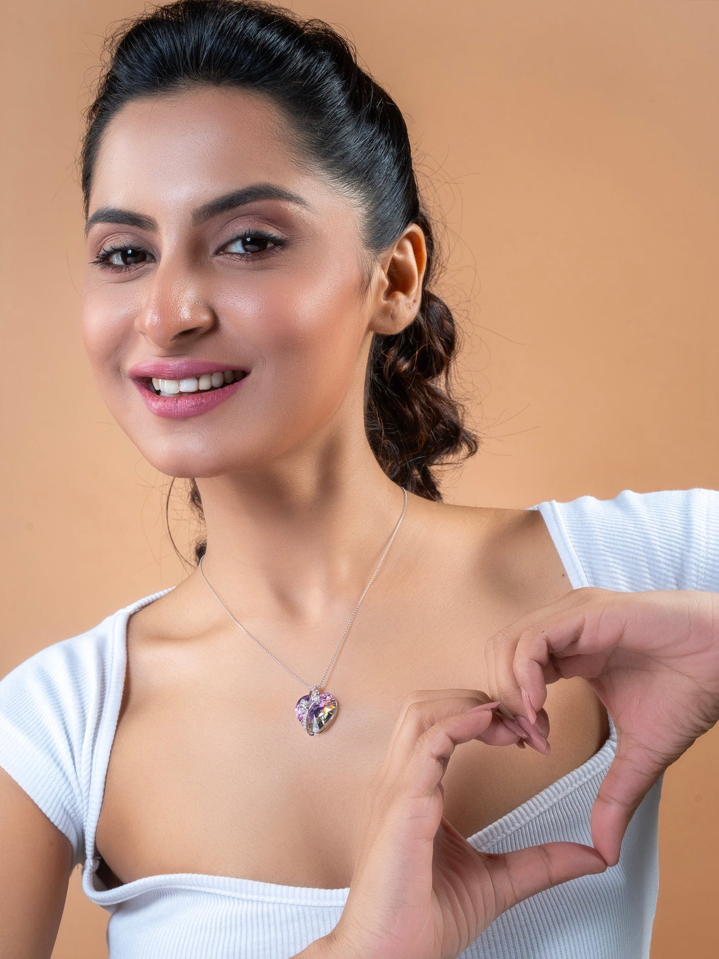 Titanic Swarovski Crystal Pendant - Rainbow