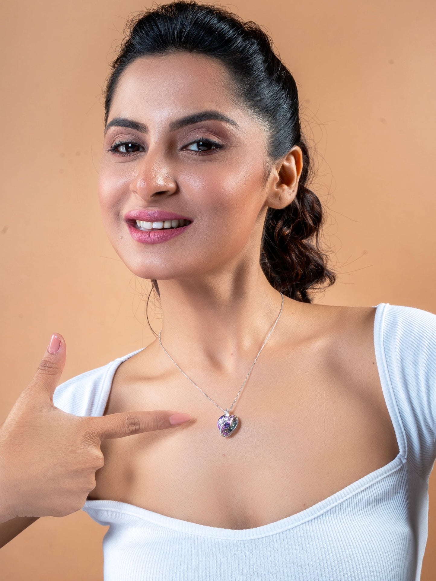 Titanic Swarovski Crystal Pendant - Rainbow