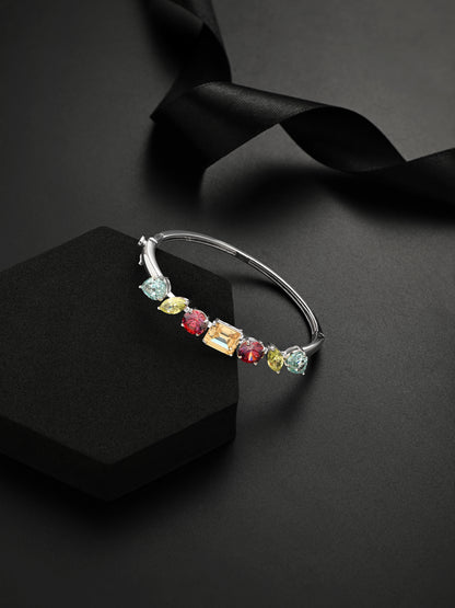 925 Sterling Silver Swarovski Rainbow Edit Bracelet