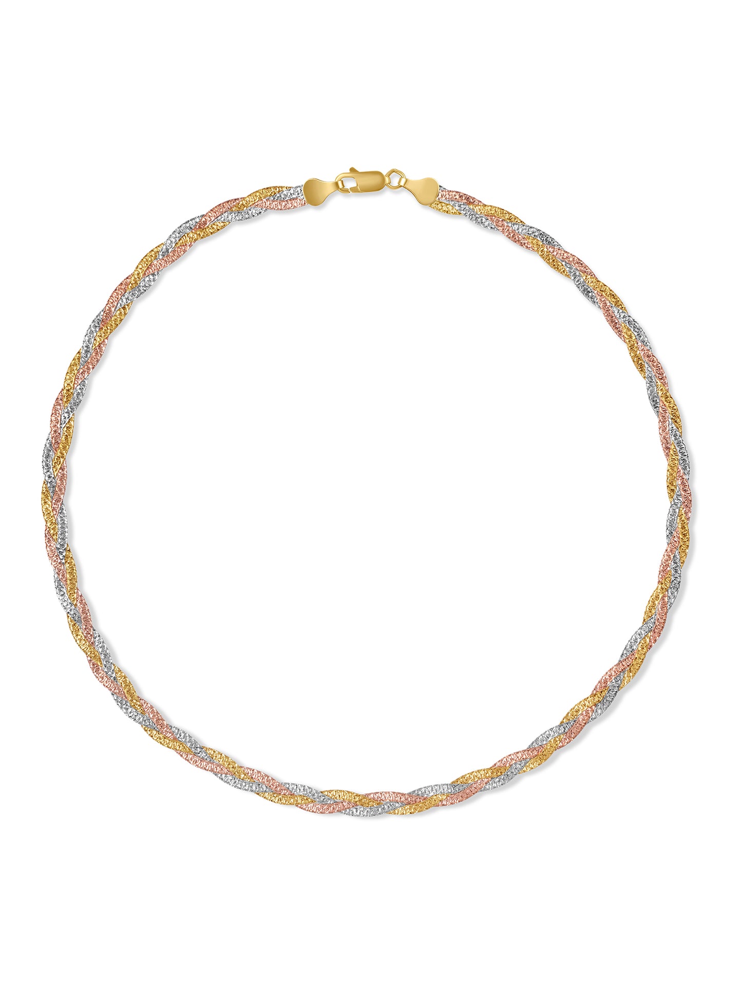 92.5 Gold & Silver Braided Chain