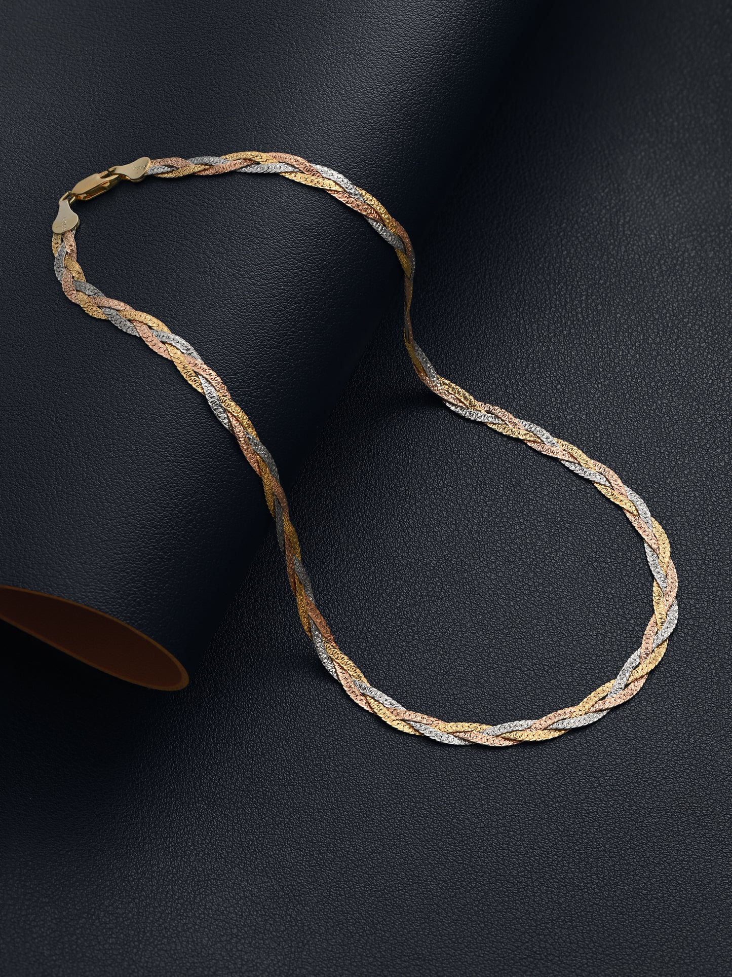 92.5 Gold & Silver Braided Chain