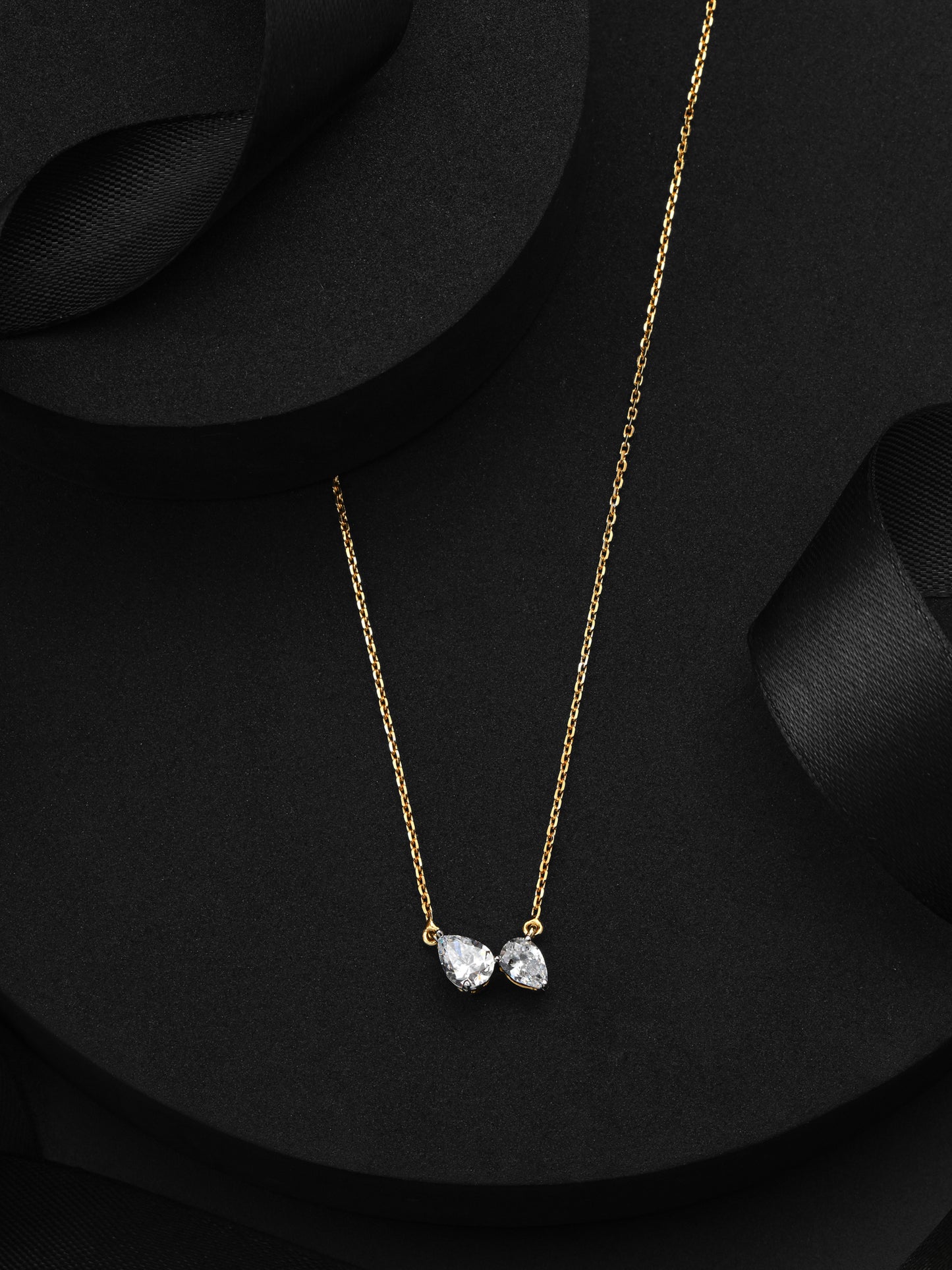 Swarovski 2 Drop Chain Pendant