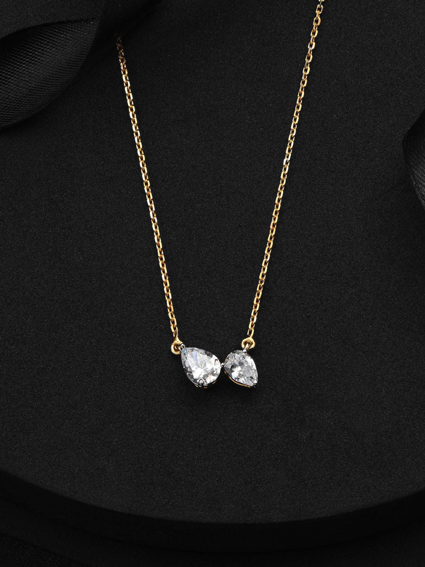 Swarovski 2 Drop Chain Pendant