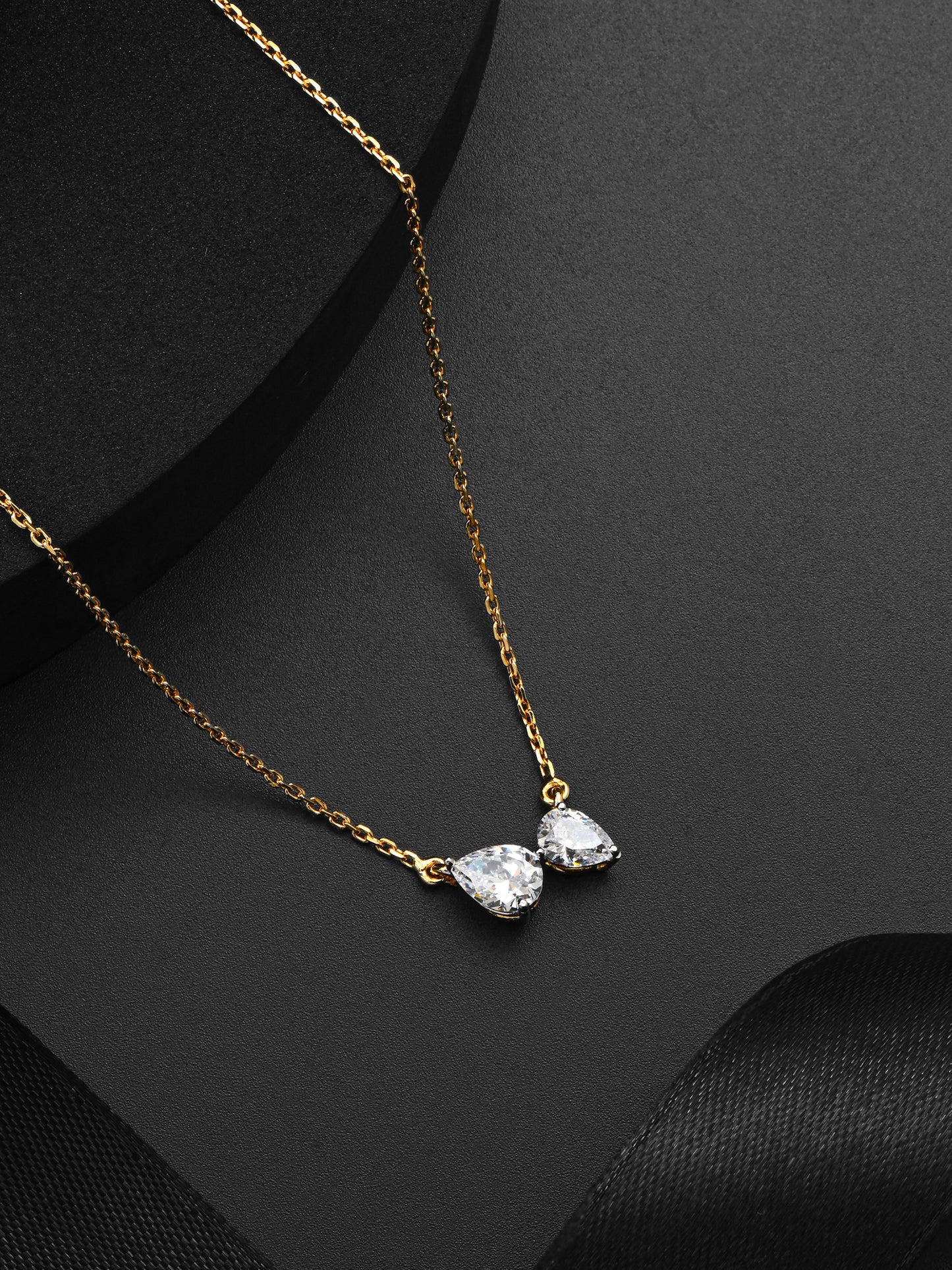 Swarovski 2 Drop Chain Pendant