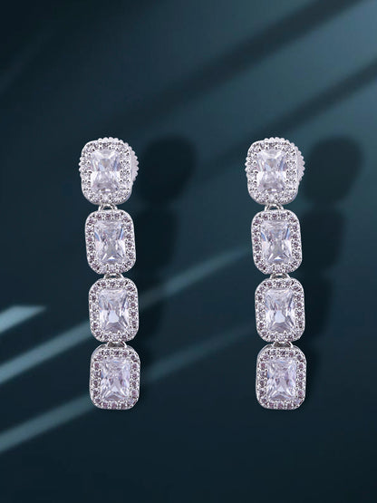 Princess Prism Zircon Necklace Set