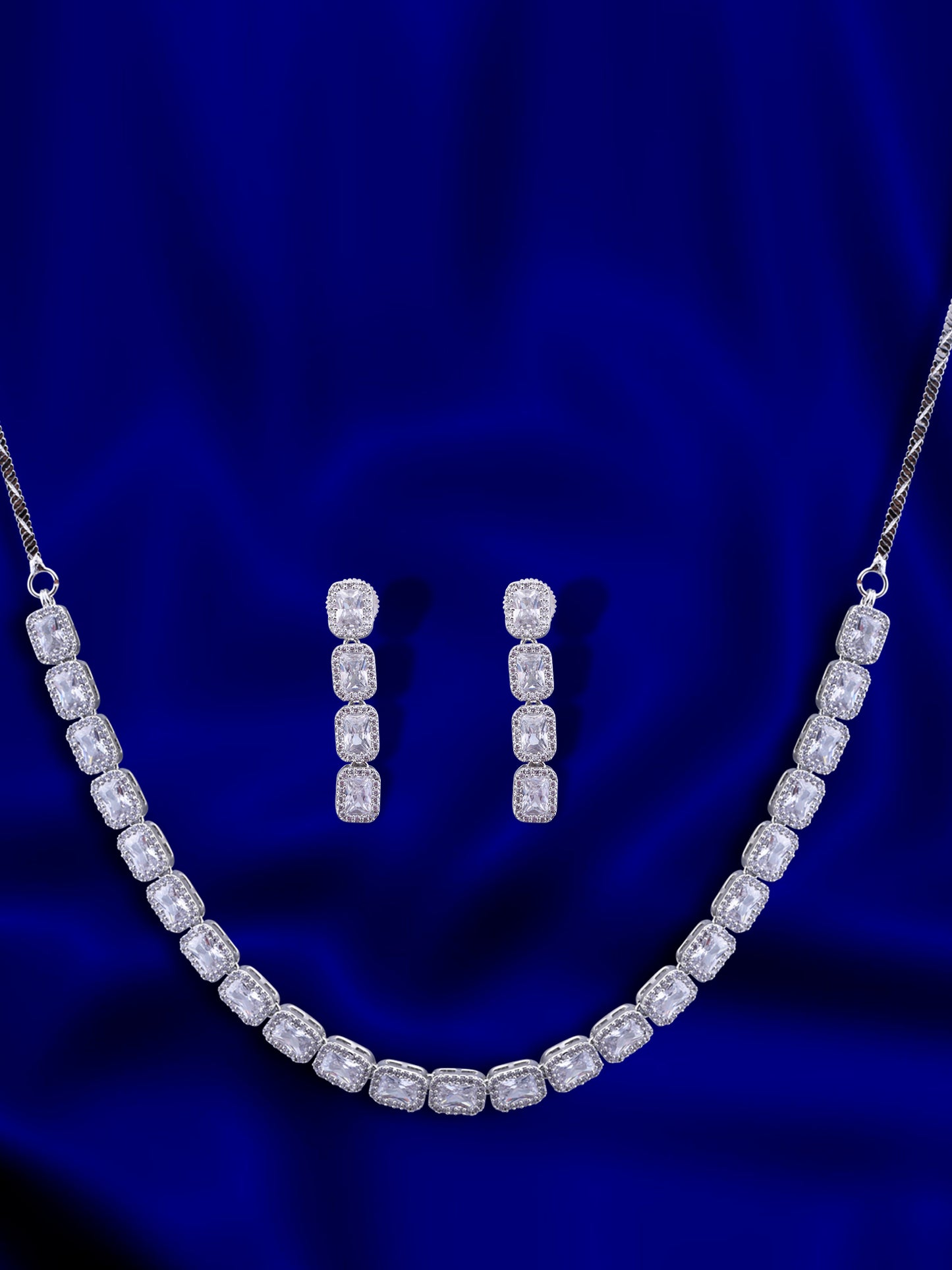 Princess Prism Zircon Necklace Set
