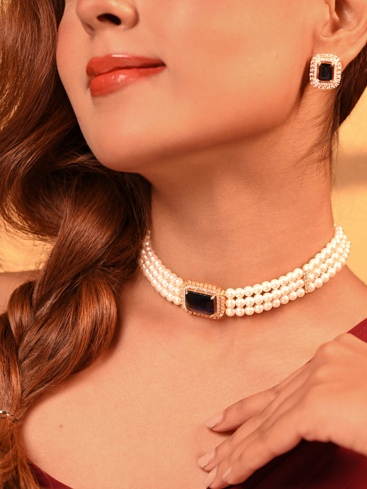 Moonlight Grace Zircon Necklace Set