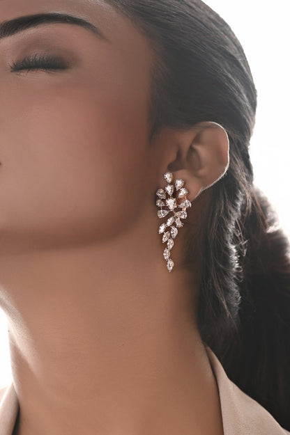 Swarovski Floral Cascade Earrings