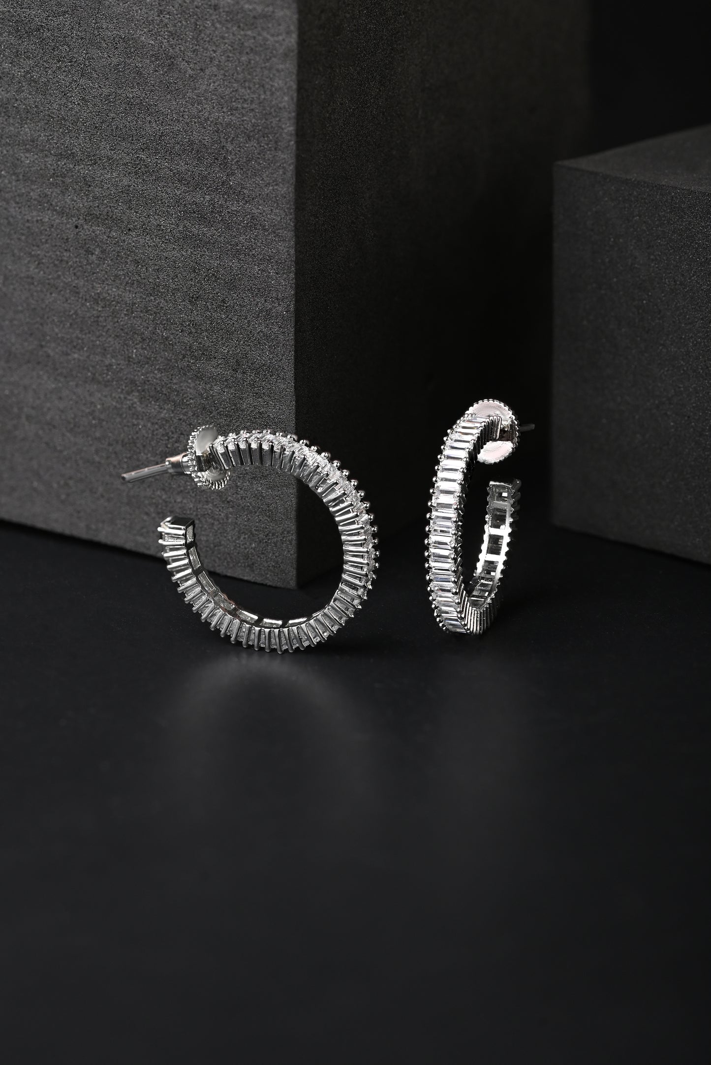 Luxe Zircon Hoops