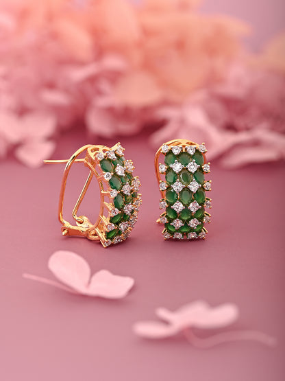 Delicate Emerald Stones Balis