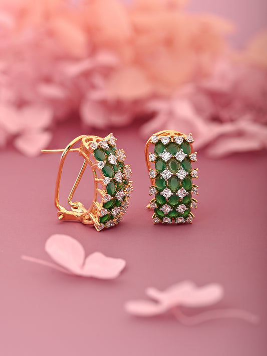 Delicate Emerald Stones Balis