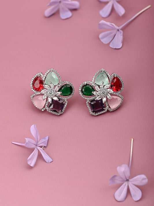 Multi Colour Zircon Studs