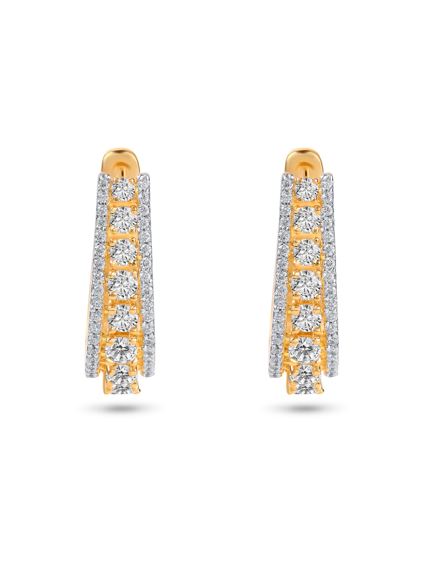 Swarovski Trending Solitaire Balis In Dual Finish