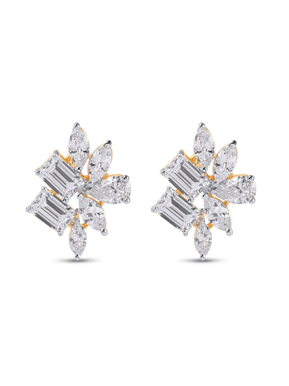 Swarovski Dual Octo Floral Studs