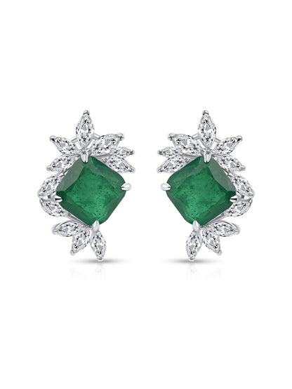 Emerald Green Swarovski Earings