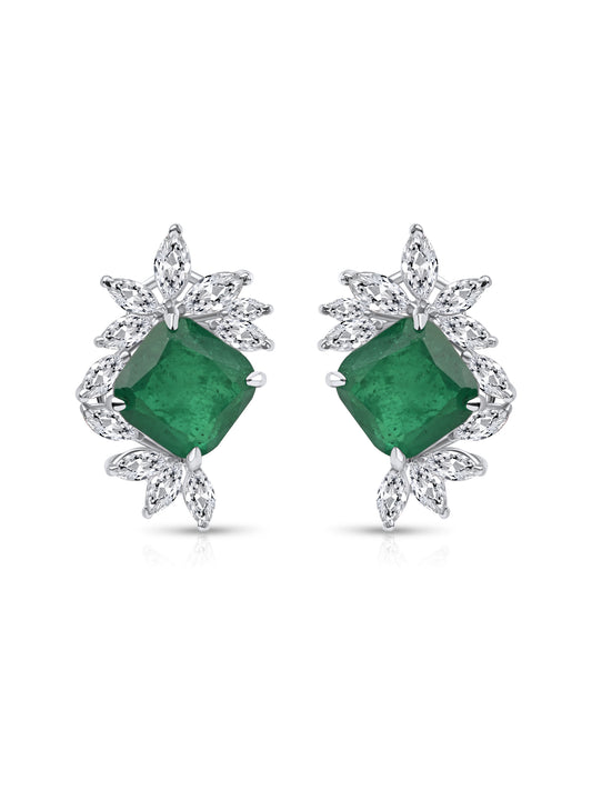 Emerald Green Swarovski Earings