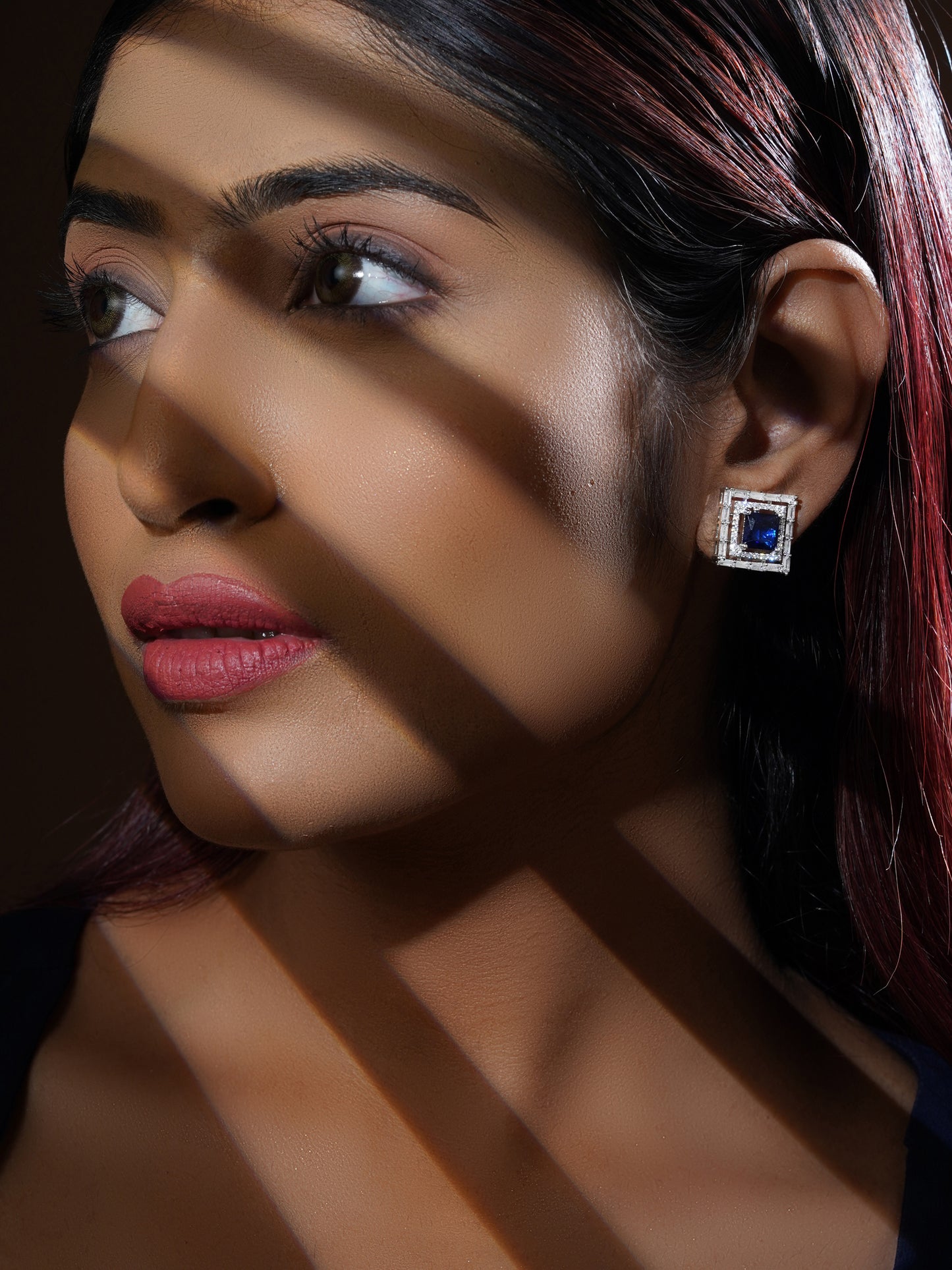 Sapphire Zircon Studs