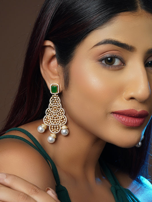 Wedding Bell Zircon Earrings