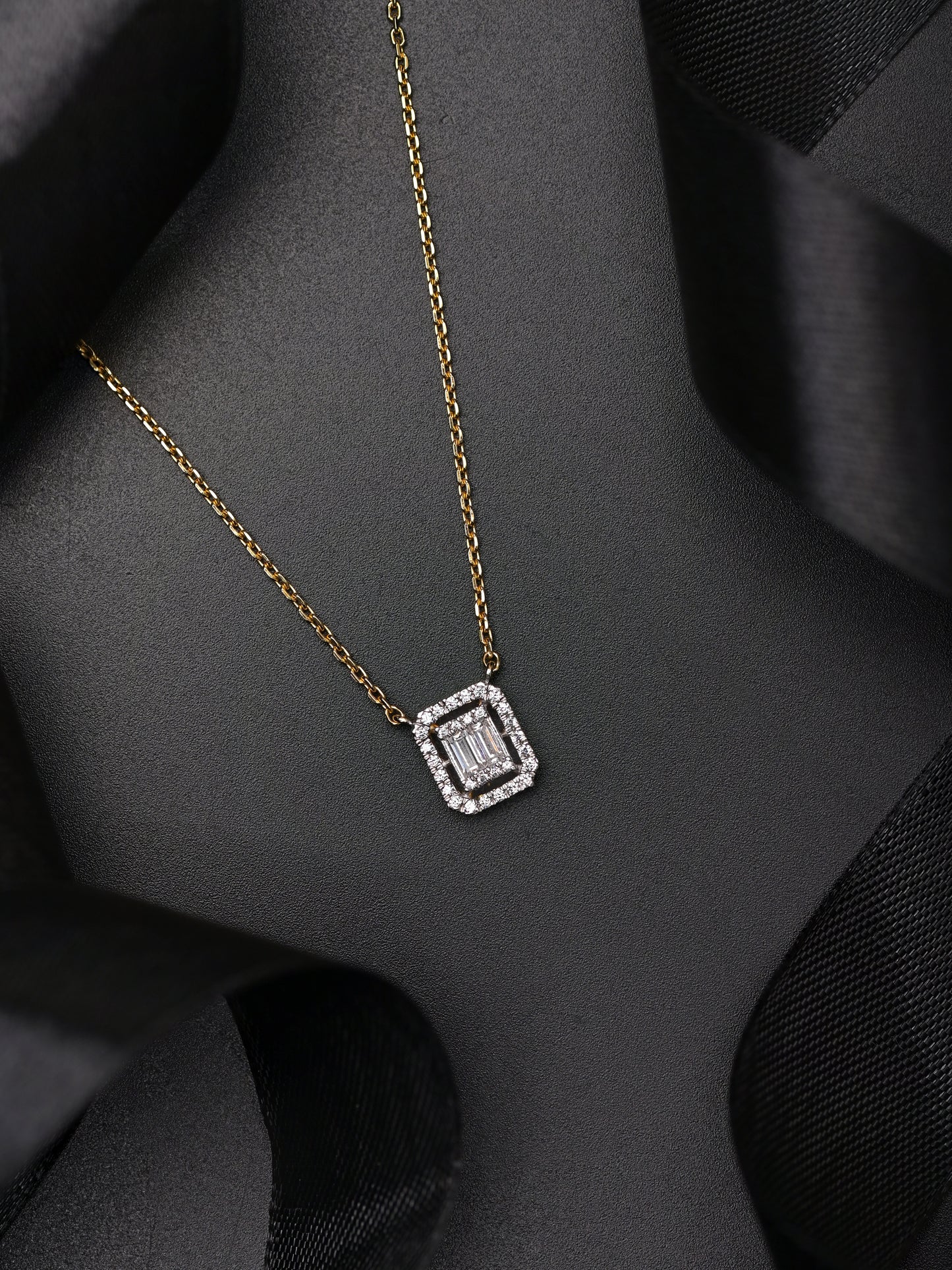 Swarovski Emerald Setting With Halo Pendant