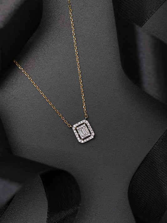 Swarovski Emerald Setting With Halo Pendant