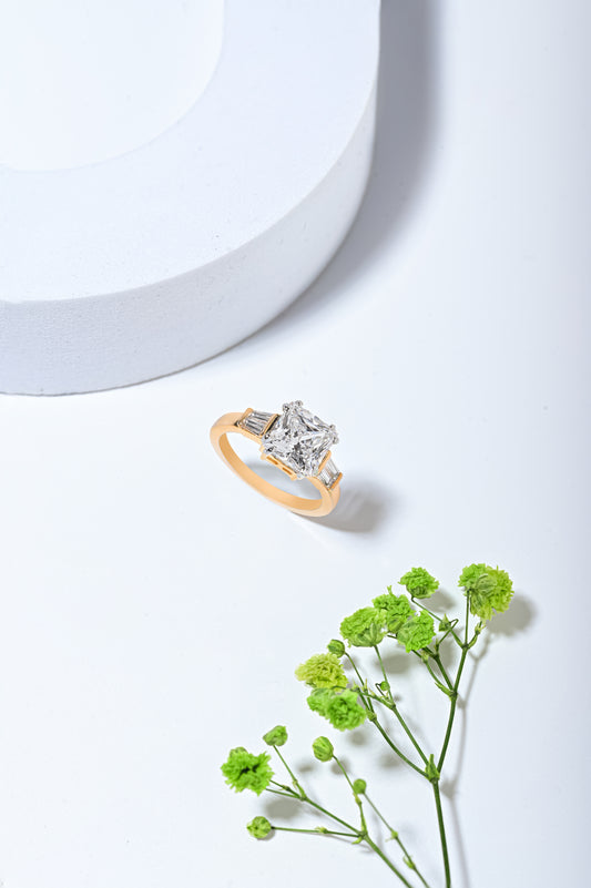 Swarovski Princess Cut Solitaire Ring