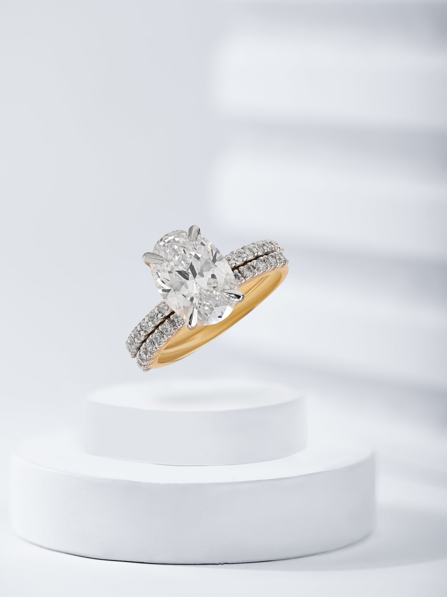 Swarovski Oval Cut Double Ring